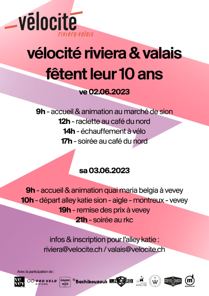 Affiche 10ans Vlc Planning Final 2 Vélocité Riviera